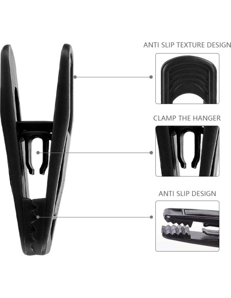 Clips de Plástico para Perchas ICSTM - Paquete de 20 Unidades Clips de Plástico para Perchas ICSTM - Paquete de 20 Unidades