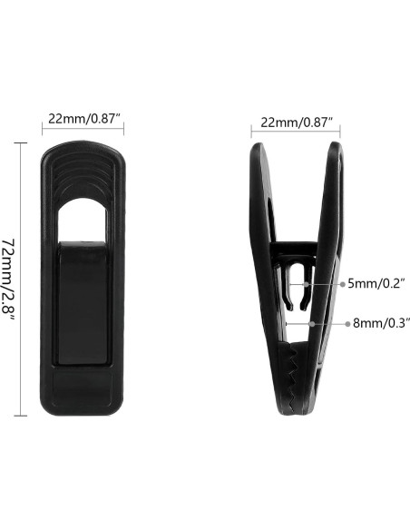 Clips de Plástico para Perchas ICSTM - Paquete de 20 Unidades Clips de Plástico para Perchas ICSTM - Paquete de 20 Unidades