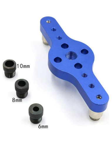 Guía de Taladro para Dowel Szliyands 6/8/10mm Aluminio Azul