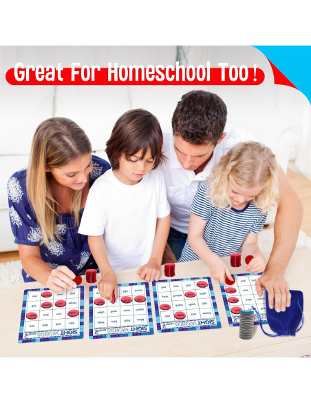 Juego de Bingo de Palabras de Vista SpriteGru - 120 Fichas Educativas Juego de Bingo de Palabras de Vista SpriteGru - 120 Fichas Educativas