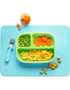 Manteles de Silicona Munchkin Spotless para Niños 2 Piezas Azul/Verde 2