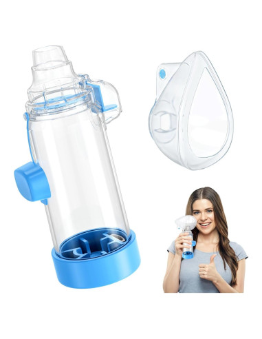 Espaciador de Inhalador de Silicona Suave Nessi OTC Azul