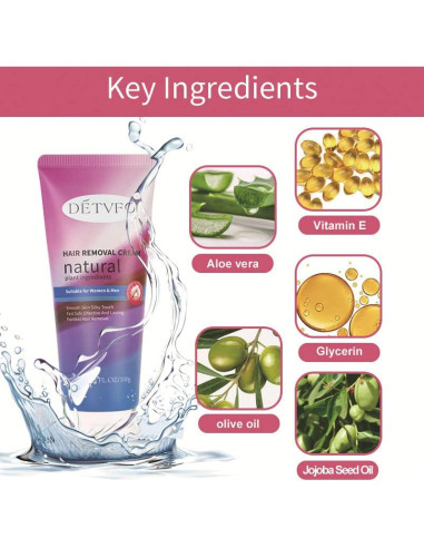 Crema Depilatoria Suave YUNMEI 100 g - Para Axilas y Piernas