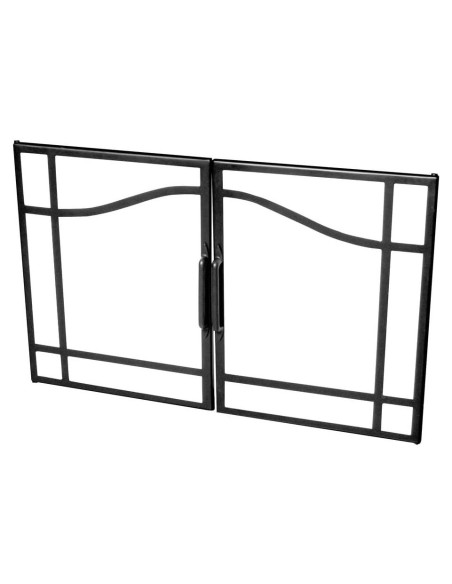 Puerta de Cristal Abatible Dimplex 33" Negra para Chimenea Puerta de Cristal Abatible Dimplex 33" Negra para Chimenea