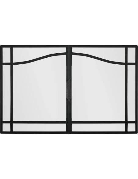 Puerta de Cristal Abatible Dimplex 33" Negra para Chimenea Puerta de Cristal Abatible Dimplex 33" Negra para Chimenea