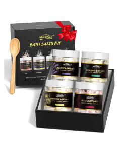 Juego de Sales de Baño Epsom 4pcs con Aceites Esenciales