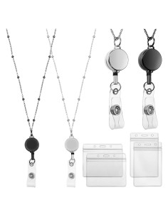 Cinta para Insignias Retráctil Outus 2 Piezas Acero Inoxidable