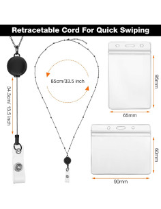 Cinta para Insignias Retráctil Outus 2 Piezas Acero Inoxidable 2