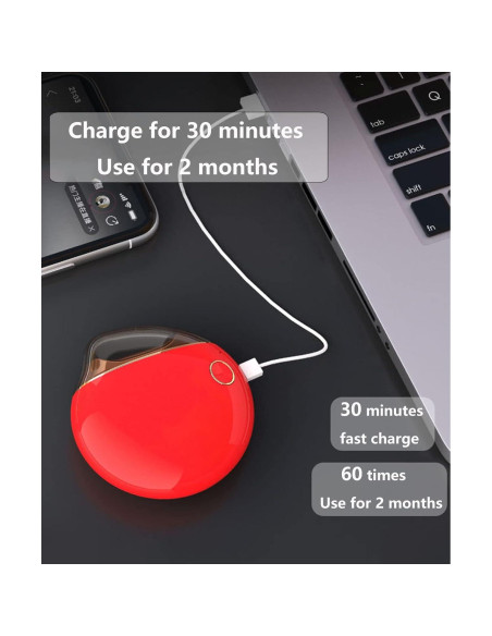 Cortador de Uñas Eléctrico Ginalaia Rojo 2 en 1 USB Cortador de Uñas Eléctrico Ginalaia Rojo 2 en 1 USB