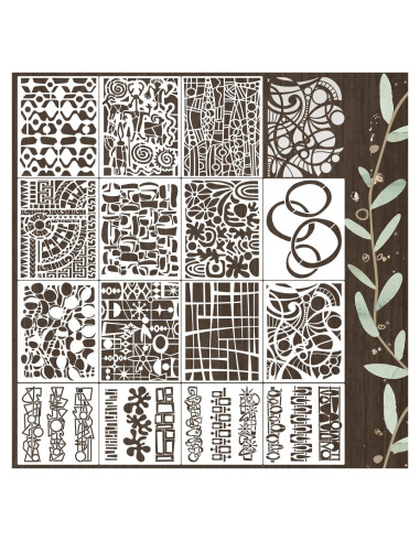 Plantillas Reutilizables para Manualidades SUNVERSE 15 Piezas