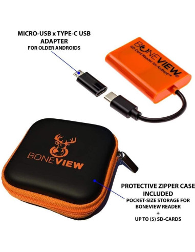 Lector de Tarjetas SD BoneView 2.0 para Android USB-C