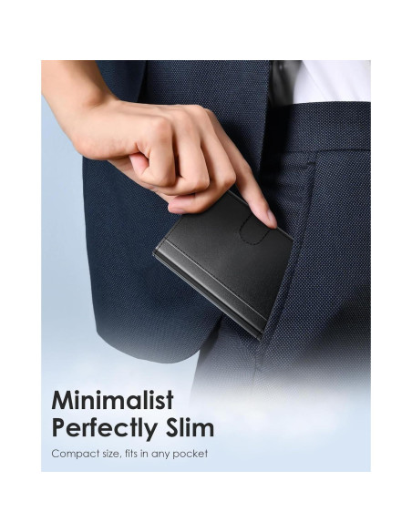 Billetera Minimalista QLD para Hombres con Bloqueo RFID Billetera Minimalista QLD para Hombres con Bloqueo RFID
