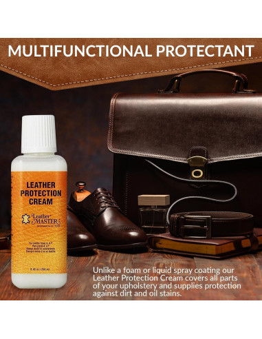 Crema de Protección de Cuero Leather Masters 250ml - Acondicionador y Limpiador