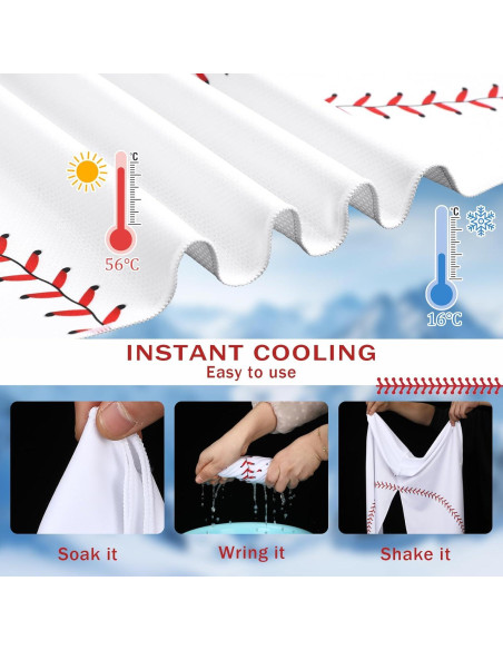 Paquete de 6 Toallas de Enfriamiento Colingmill para Béisbol Paquete de 6 Toallas de Enfriamiento Colingmill para Béisbol