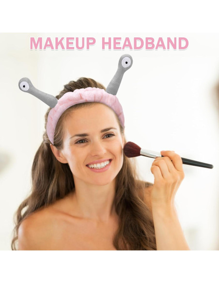 Diadema de Caracol Rosa Jowmoy - Microfibra Suave y Lavable Diadema de Caracol Rosa Jowmoy - Microfibra Suave y Lavable
