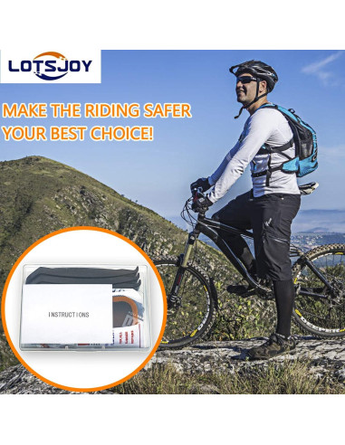 Kit de Reparación de Neumáticos de Bicicleta LotsJoy - 11 Parches y Herramientas