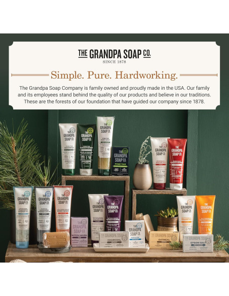 Jabón en Barra de Avena The Grandpa Soap 3 Paquetes 120g Jabón en Barra de Avena The Grandpa Soap 3 Paquetes 120g