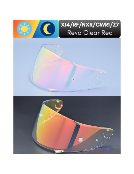 Visera de Casco Logto CWR-1/X14/RF-1200/NXR/RF-SR/Z7 Revo Claro Rojo Visera de Casco Logto CWR-1/X14/RF-1200/NXR/RF-SR/Z7 Revo Claro Rojo