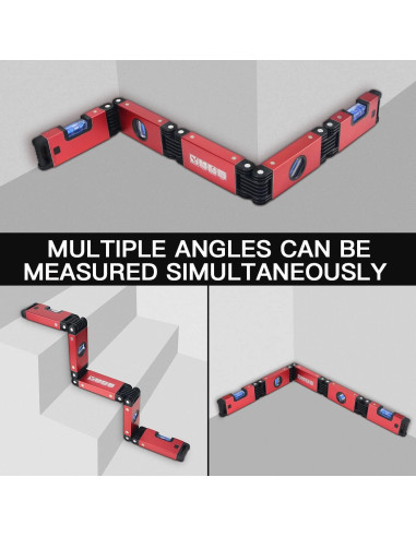 Nivel Plegable Multifuncional MiYee 71.12 cm 4 Burbujeas