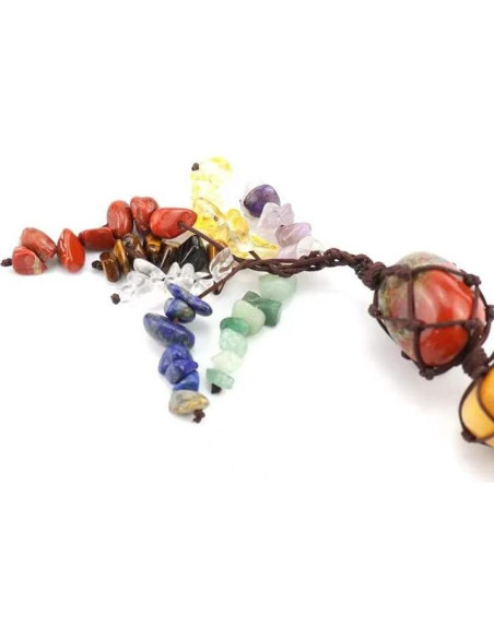 Árbol de la Vida 7 Piedras Chakra Fmelut 4.5 cm Decoración Árbol de la Vida 7 Piedras Chakra Fmelut 4.5 cm Decoración