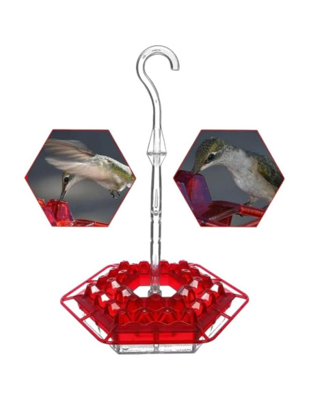 Alimentador de Colibríes Jlbrd Mdjlws 0.32L Rojo con 30 Puertos Alimentador de Colibríes Jlbrd Mdjlws 0.32L Rojo con 30 Puertos