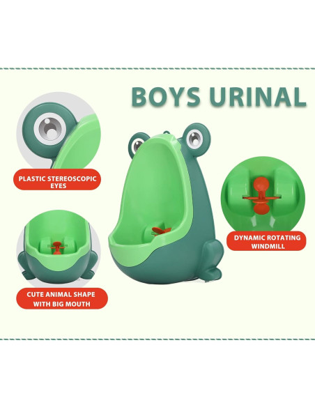 Orinal Infantil Fafeicy Verde con Ventosas para Entrenamiento Orinal Infantil Fafeicy Verde con Ventosas para Entrenamiento