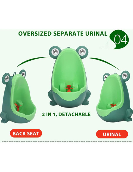 Orinal Infantil Fafeicy Verde con Ventosas para Entrenamiento Orinal Infantil Fafeicy Verde con Ventosas para Entrenamiento