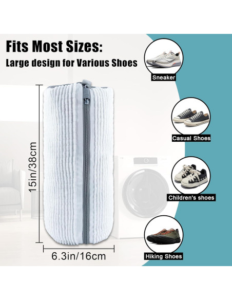 Bolsa de Lavado de Zapatos CNEYSID XXL - 2 Pcs Microfibra Bolsa de Lavado de Zapatos CNEYSID XXL - 2 Pcs Microfibra