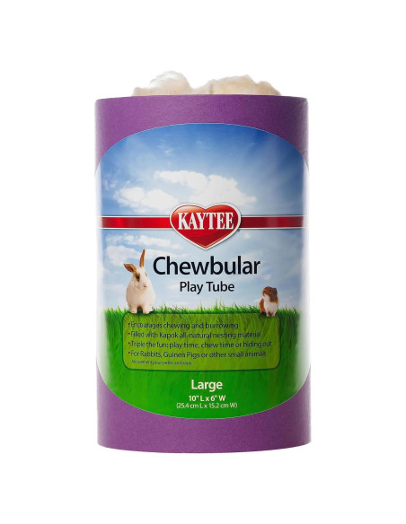 Tubo de Juego Chewbular Kaytee para Conejos y Cobayas Grande Tubo de Juego Chewbular Kaytee para Conejos y Cobayas Grande