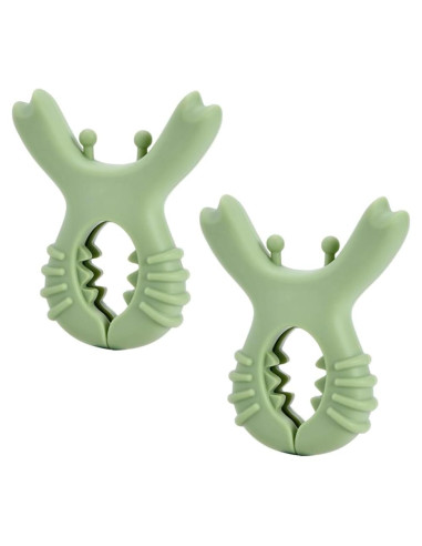 Soporte para Cucharas MiOYOOW 2PCS Silicona Cangrejo Antiescaldante
