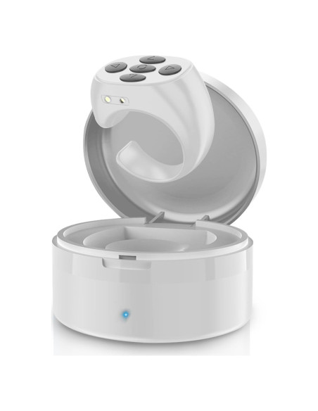 Control Remoto Bluetooth Inalámbrico YKQ01 Blanco - Disparador de Video Control Remoto Bluetooth Inalámbrico YKQ01 Blanco - Disparador de Video