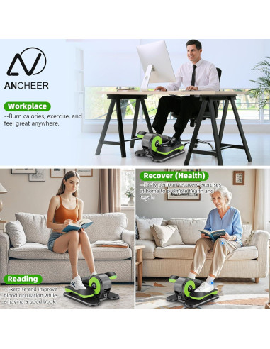 Máquina Elíptica Bajo Escritorio ANCHEER AMA006015-G 12 Velocidades