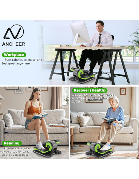 Máquina Elíptica Bajo Escritorio ANCHEER AMA006015-G 12 Velocidades Máquina Elíptica Bajo Escritorio ANCHEER AMA006015-G 12 Velocidades
