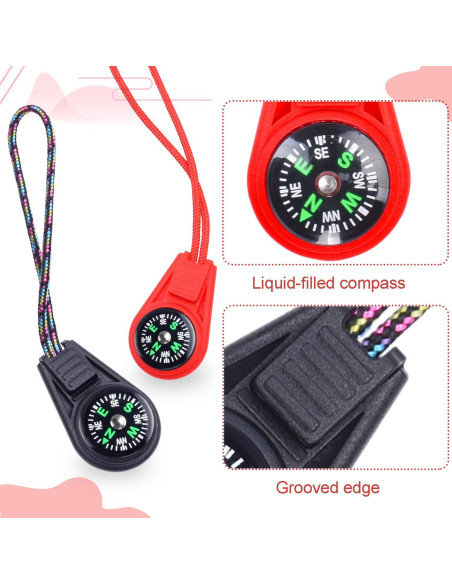Mini Brújula de Supervivencia LongSLong - 10 Piezas para Niños Mini Brújula de Supervivencia LongSLong - 10 Piezas para Niños