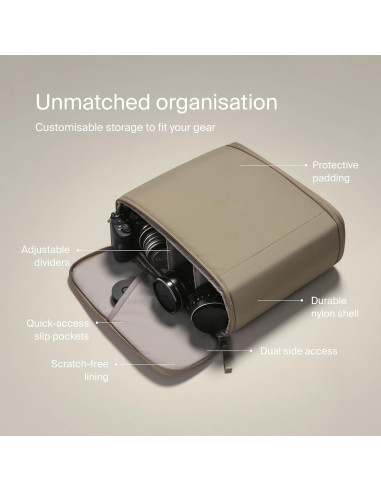 Bolsa de Inserción para Cámara Urth Norite Gris - Impermeable y Reciclada