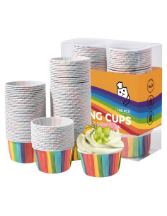 Forros para Cupcakes Katbite Arcoíris 100PCS Estándar