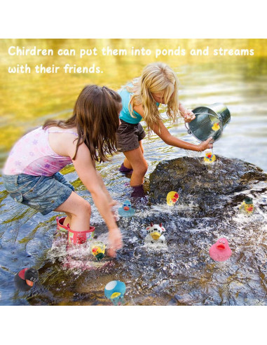 Paquete de 25 Patitos de Goma XY-WQ 5.8 cm Juguetes de Baño