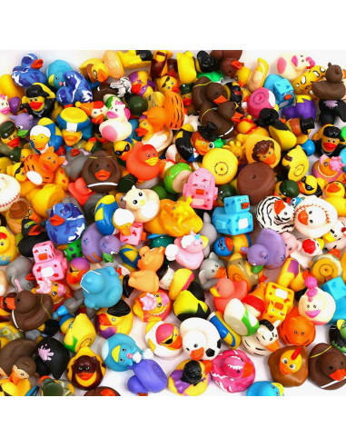 Paquete de 25 Patitos de Goma XY-WQ 5.8 cm Juguetes de Baño