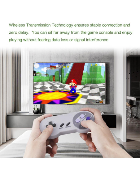 Controlador Inalámbrico USB iNNEXT SNES Retro 16.5x10.9cm Controlador Inalámbrico USB iNNEXT SNES Retro 16.5x10.9cm