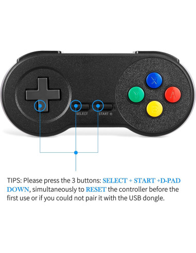 Controlador Inalámbrico USB iNNEXT SNES Retro 16.5x10.9cm