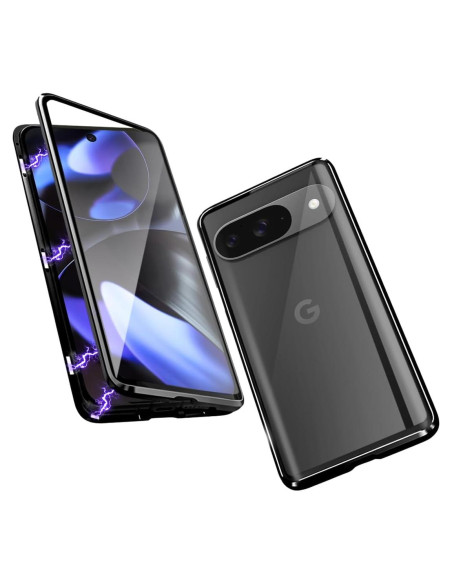 Funda QUIETIP para Google Pixel 9 y 9 Pro, Vidrio Templado Negro Funda QUIETIP para Google Pixel 9 y 9 Pro, Vidrio Templado Negro
