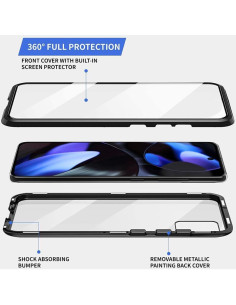 Funda QUIETIP para Google Pixel 9 y 9 Pro, Vidrio Templado Negro 2