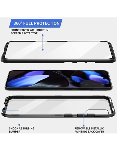 Funda QUIETIP para Google Pixel 9 y 9 Pro, Vidrio Templado Negro