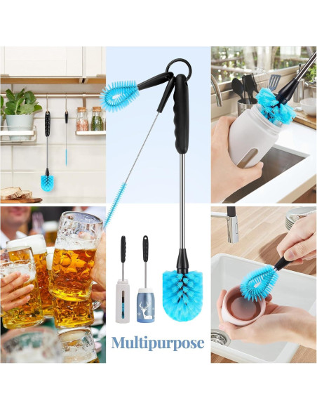 Juego de Cepillos de Limpieza UNIFUN 4 en 1 Acero Inoxidable Juego de Cepillos de Limpieza UNIFUN 4 en 1 Acero Inoxidable