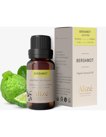 Aceite Esencial de Bergamota Alizé 10ml Orgánico 100% Puro Aceite Esencial de Bergamota Alizé 10ml Orgánico 100% Puro