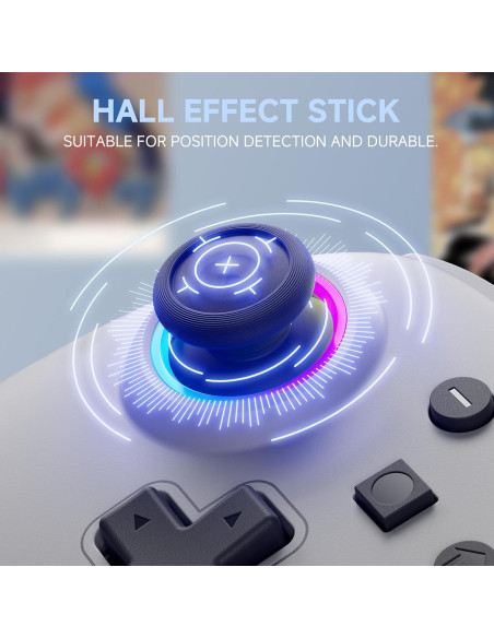 Controlador Inalámbrico ECHTPower para Nintendo Switch Gris Controlador Inalámbrico ECHTPower para Nintendo Switch Gris