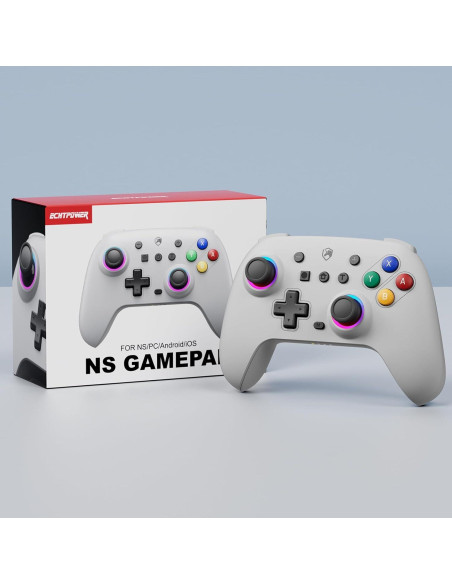 Controlador Inalámbrico ECHTPower para Nintendo Switch Gris Controlador Inalámbrico ECHTPower para Nintendo Switch Gris
