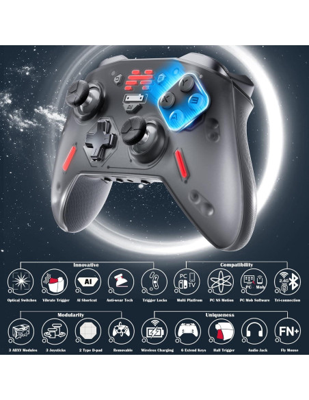 Controlador Inalámbrico BEITONG Zeus 2 para PC y Switch Controlador Inalámbrico BEITONG Zeus 2 para PC y Switch