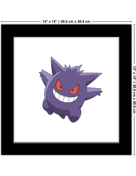 Arte de Pared Pokemon Gengar Trends International 30.48 cm Arte de Pared Pokemon Gengar Trends International 30.48 cm