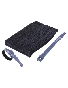 Correas de Cable Reutilizables Trilancer 50 Piezas 20.32 cm Negro